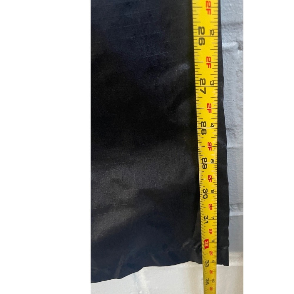 Trax 90's Mens Black Nylon Track Pants Pocket Side Stripe Zipper Bottom XL - Picture 8 of 8
